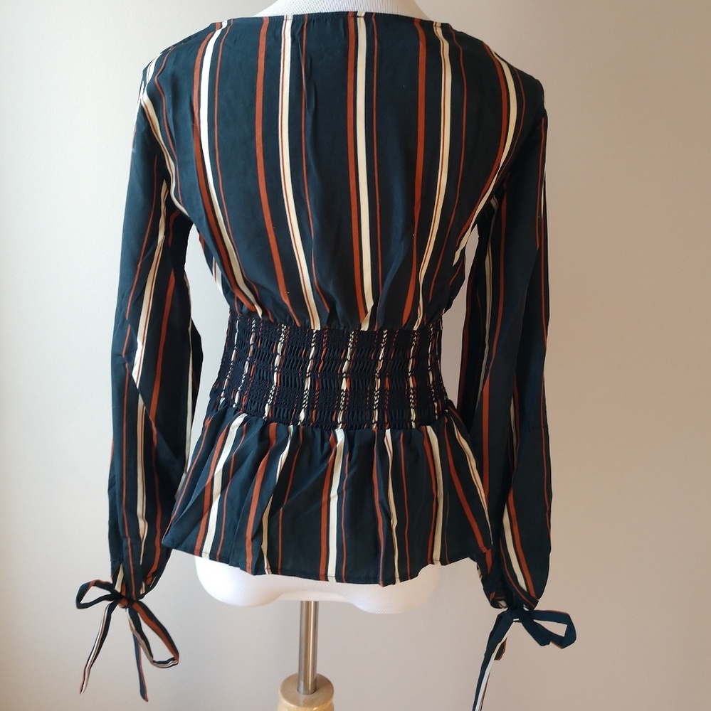 Green Striped Top - Picture 5 of 7